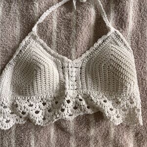 Summer crochet halter top